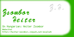 zsombor heiter business card